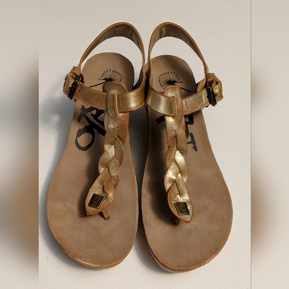 Graceville Otbt leather wedge toe sandals